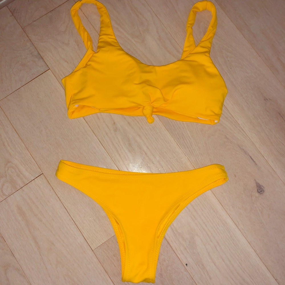 Yellow bikini